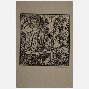 Walter Klemm, Konvolut Holzschnitte Wilhelm Tell