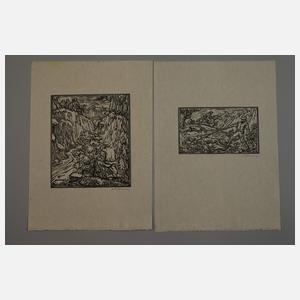 Walter Klemm, Konvolut Holzschnitte Wilhelm Tell