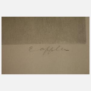 Ernst Oppler, Zwei Radierungen