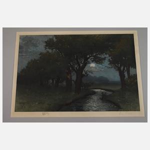 Hermann Thiele, Mondnacht am Fluss