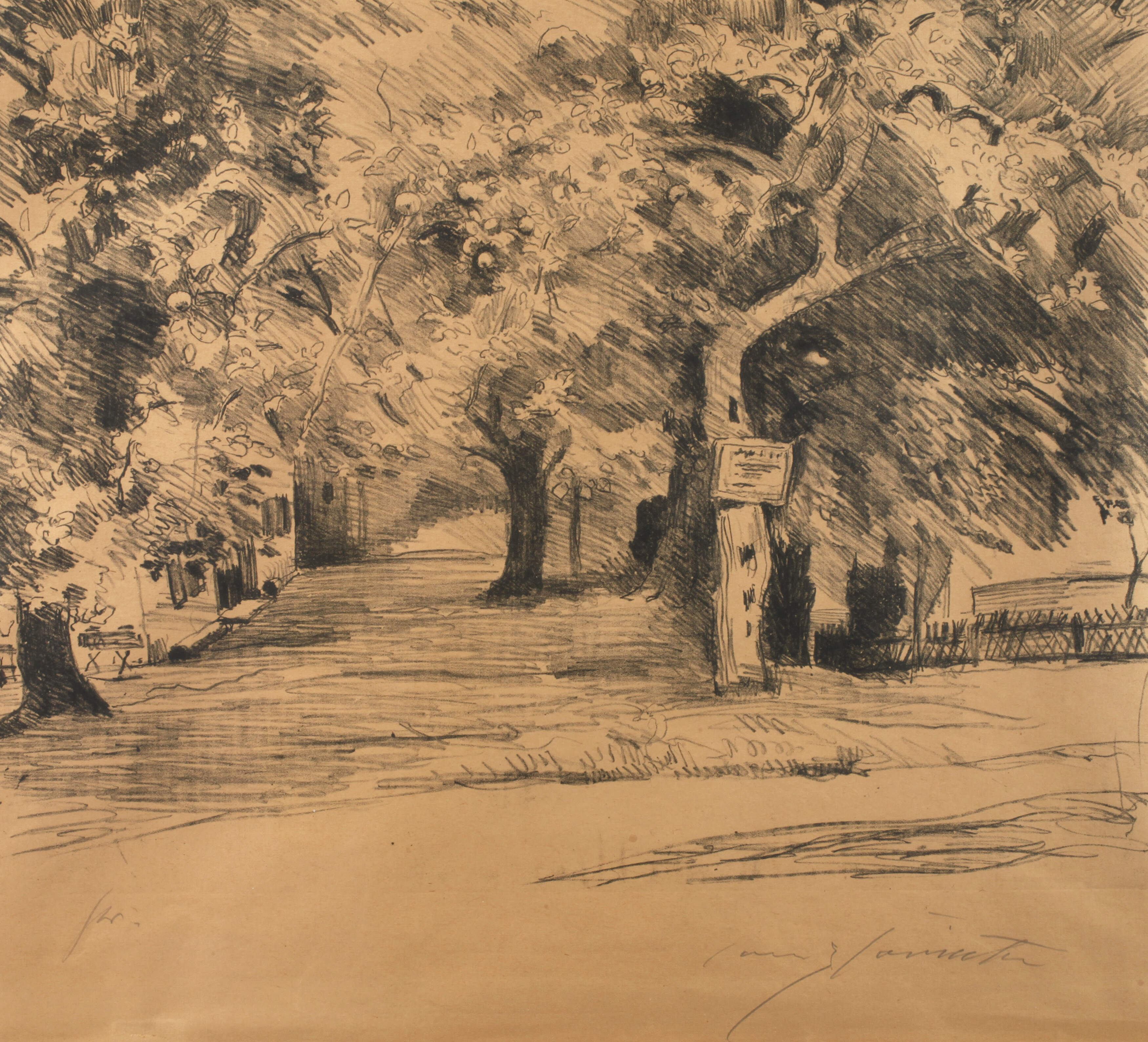 Lovis Corinth, "Obstgarten"