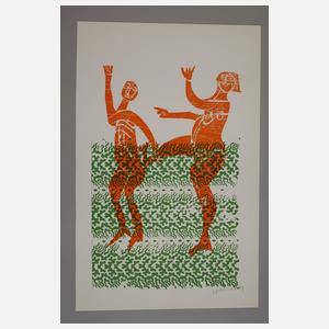 HAP Grieshaber, Paar Farbholzschnitte