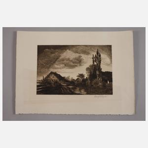 August Rieper, Paar Landschaftsradierungen