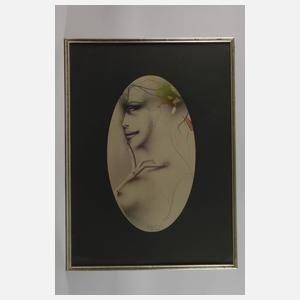 Paul Wunderlich, Profil im Oval