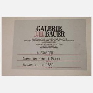 Alexander, Folge französischen Illustrationen