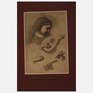 Anselm Feuerbach, attr., Zwei Bewegungsstudien