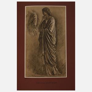 Anselm Feuerbach, attr., Zwei Bewegungsstudien