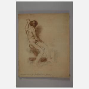 Max Merker, männlicher Akt