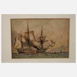 Antoine Morel-Fatio, Paar Schiffsdarstellungen