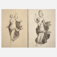 Paar tanzende Frauenakte111