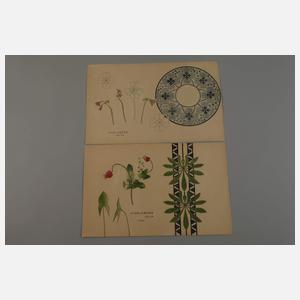 Hanna Goldberg, Konvolut Jugendstilentwürfe