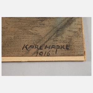 Karl Hapke, Kahn am Anleger