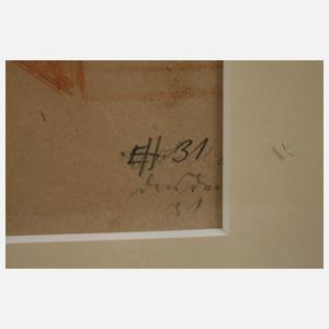 Ernst Holzhäuser, Stehender weiblicher Akt