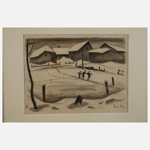 Egon von Kameke, Paar Winterlandschaften