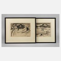 Egon von Kameke, Paar Winterlandschaften111