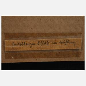 Fritz Neuenhahn, Heidelberger Schloss im Frühling