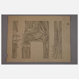 Ernst Fuchs, Illustrationszeichnung