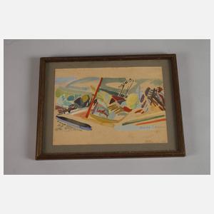 Oswald Petersen, Sommertag am Hafen