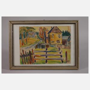 Fredo Bley, Sommerliche Dorfansicht