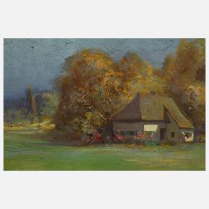 Walter Hartwig, attr., Sonniger Herbsttag bei Lunzenau