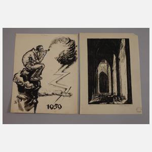 Herbert Hauschild, Konvolut Zeichnungen