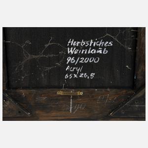 Siegfried Ratzlaff, "Herbstliches Weinlaub"