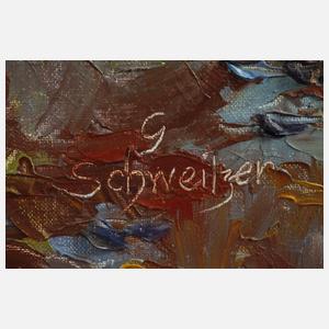 Günter Schweitzer, Üppiges Blumenstillleben