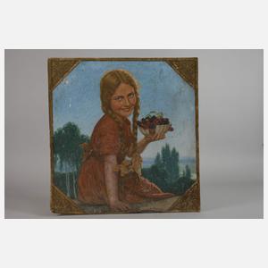 Georg Schwenk, Mädchen mit Kirschen