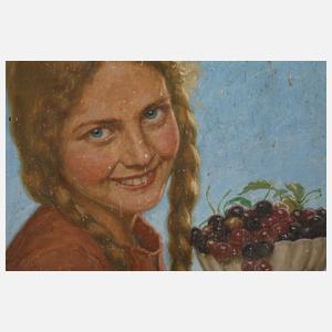 Georg Schwenk, Mädchen mit Kirschen