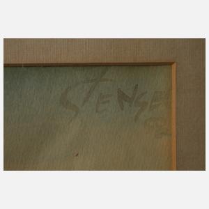 Gerhard Stengel, Bergige Landschaft mit Seen