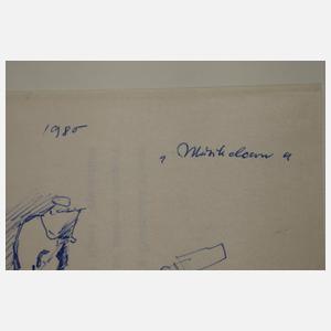 Werner Tübke, Skizze zum "Musikclown"