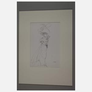 Werner Tübke, Elegante Dame