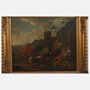 Johann Heinrich Roos, attr., Hirtenlandschaft
