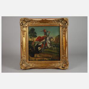 St. Georg zu Pferd im Kampf mit dem Drachen