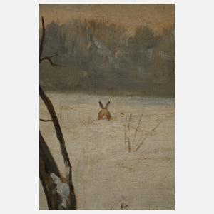 Fritz van den Daele der Ältere, Fuchs in Winterlandschaft
