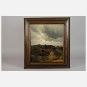 Heinrich Deiters, Sommerliche Dorflandschaft