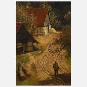 Heinrich Deiters, Sommerliche Dorflandschaft