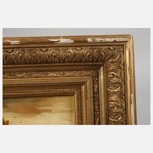 Heinrich Hiller, romantische Landschaft mit Turm