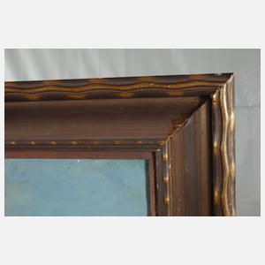 Heinrich Hiller, Stadthafen in romantischer Stadtkulisse