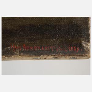 Hans Rembrandt, Windmühle im Mondenschein