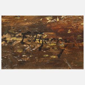 F. Therry, Imposante abendliche Seeansicht