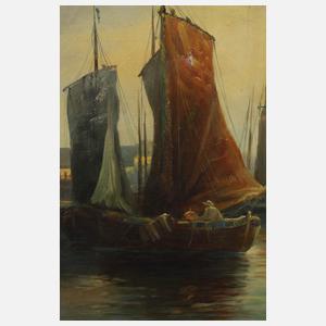 F. Therry, Imposante abendliche Seeansicht