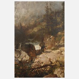 Wilhelm Velten, Jäger am Sturzbach