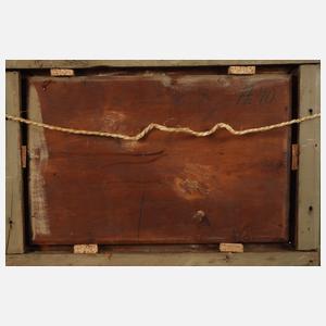 Oscar Wallner, Pferd in der Schwemme