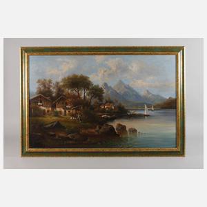 Julius Zopf, Bauernhäuser am See