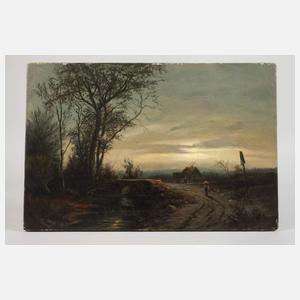 Spätromantische Abendlandschaft