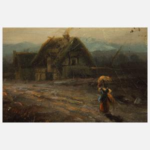 Spätromantische Abendlandschaft