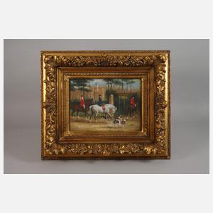 Paar wuchtige Goldstuckrahmen Historismus