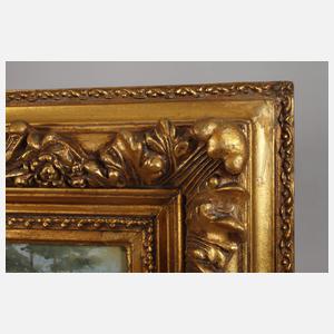 Paar wuchtige Goldstuckrahmen Historismus