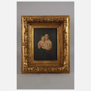 Paar wuchtige Goldstuckrahmen Historismus